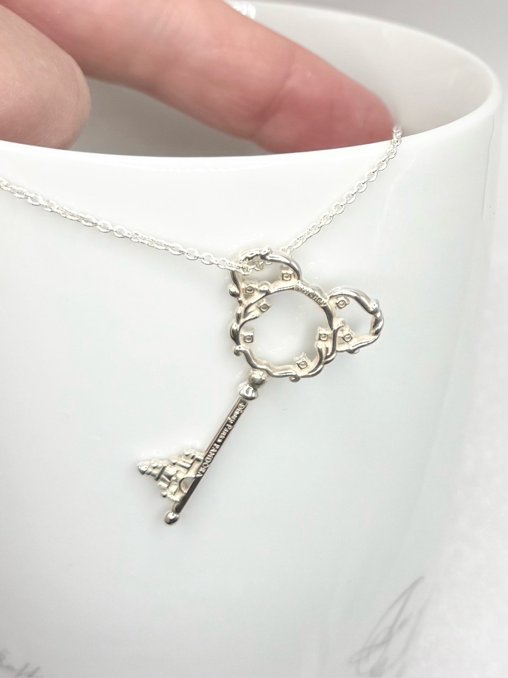 Pandora Disney Parks Exclusive Mickey Mouse Fantasyland Castle Key Necklace